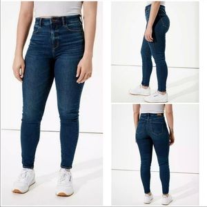 AE Curvy High Rise Jeggings Dark Wash